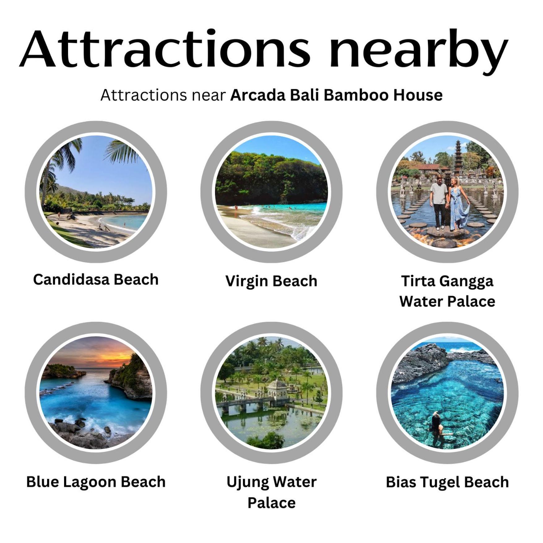 希德门Arcada Bali Bamboo House别墅 外观 照片