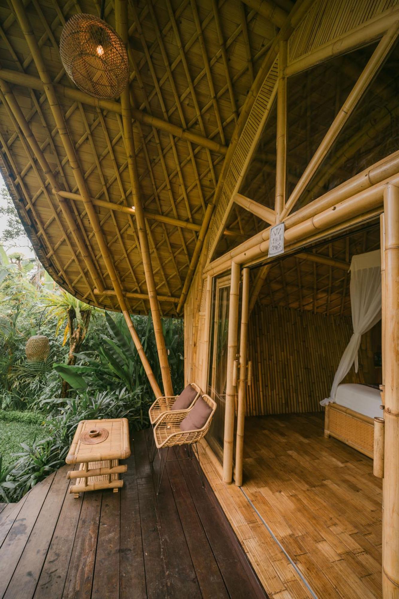 希德门Arcada Bali Bamboo House别墅 外观 照片