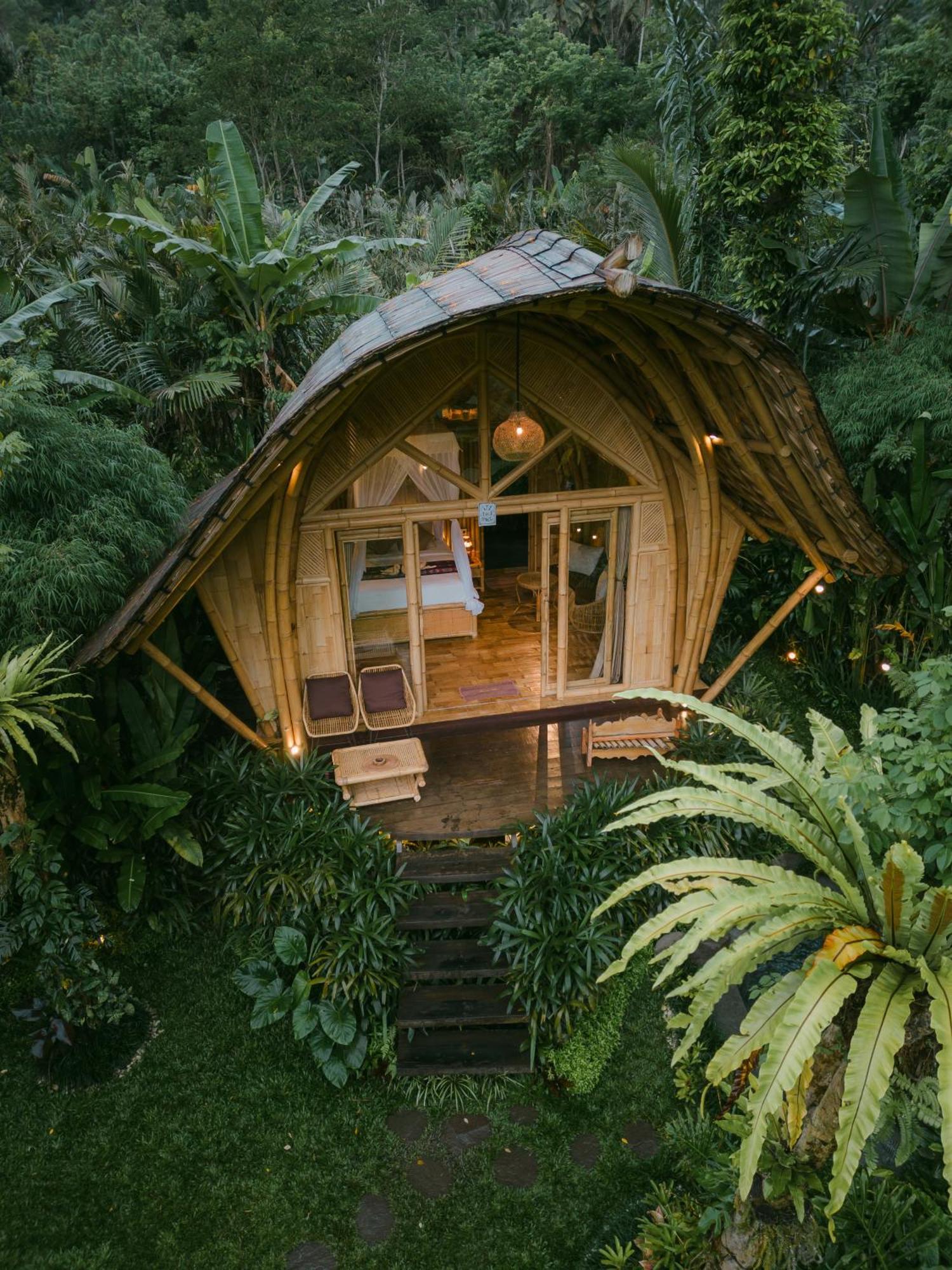 希德门Arcada Bali Bamboo House别墅 外观 照片