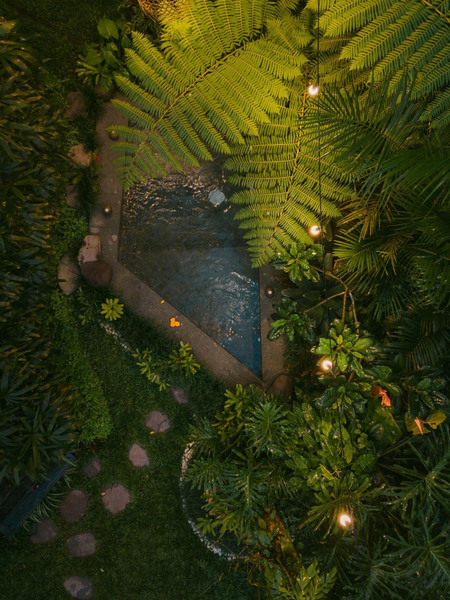 希德门Arcada Bali Bamboo House别墅 外观 照片