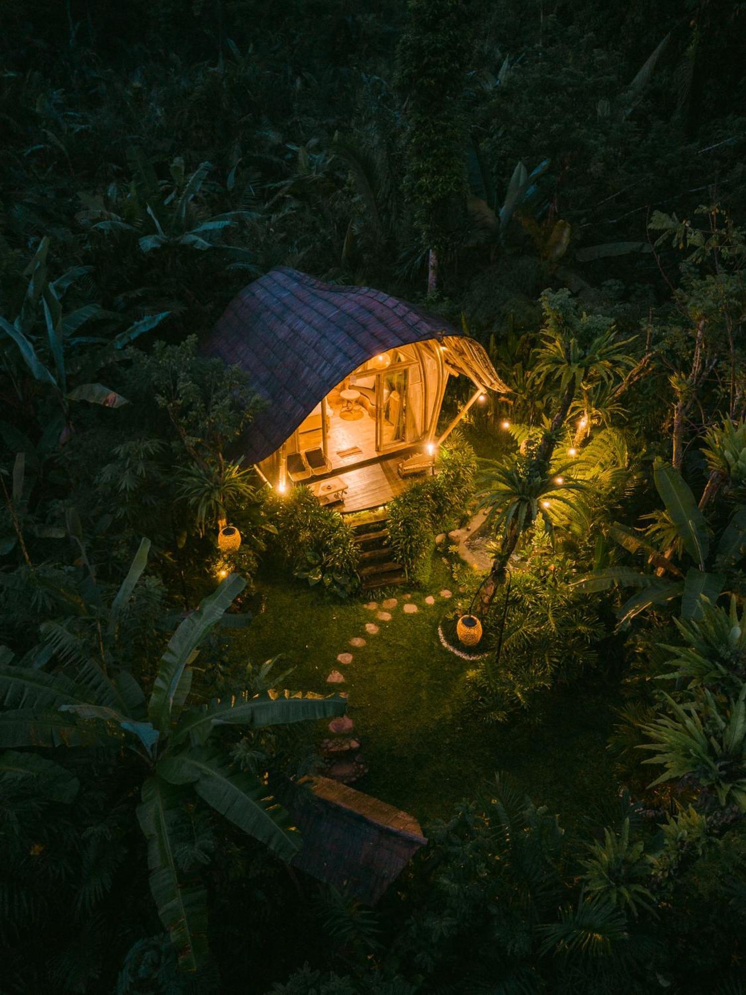 希德门Arcada Bali Bamboo House别墅 外观 照片