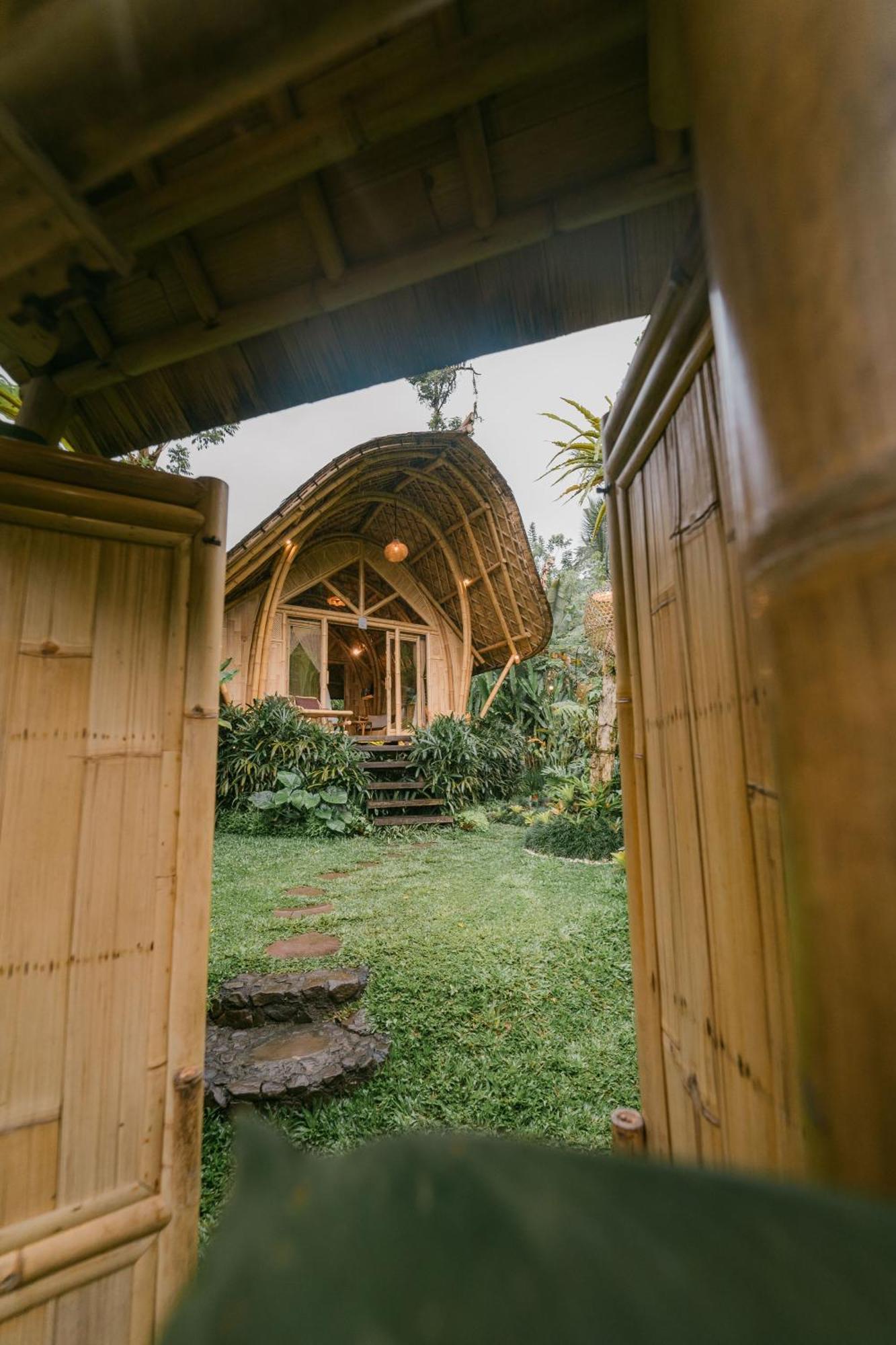 希德门Arcada Bali Bamboo House别墅 外观 照片