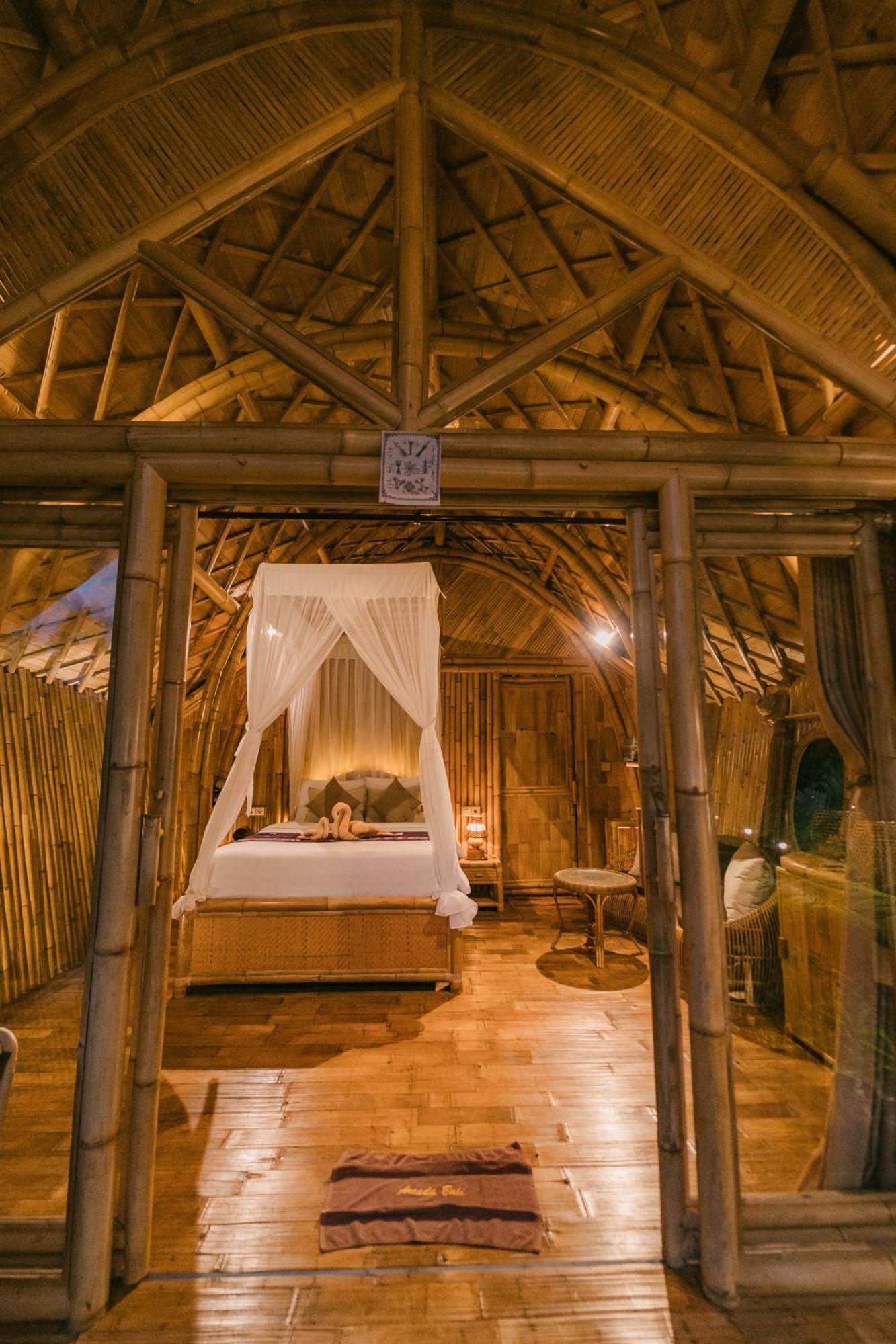 希德门Arcada Bali Bamboo House别墅 外观 照片