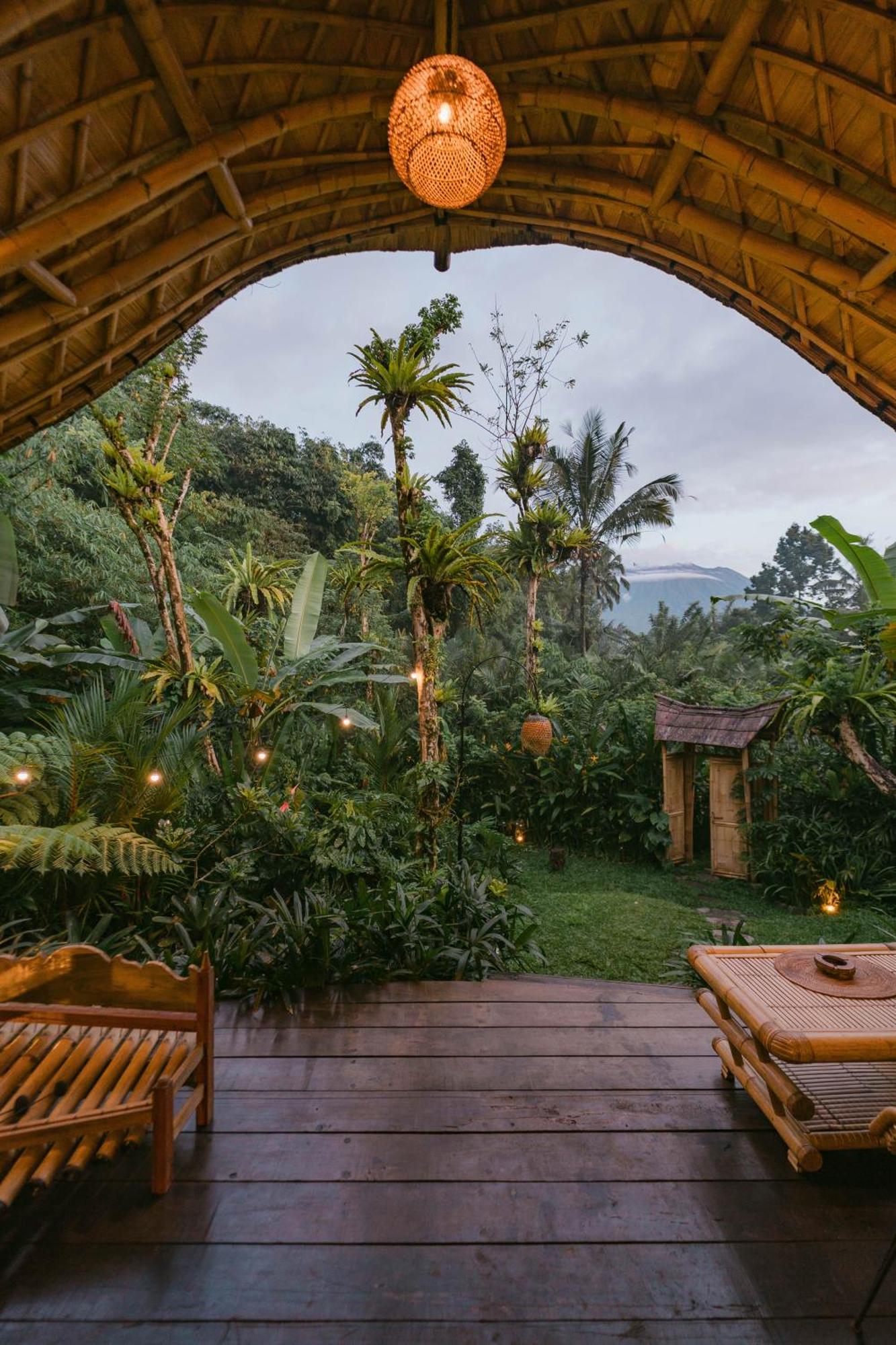 希德门Arcada Bali Bamboo House别墅 外观 照片