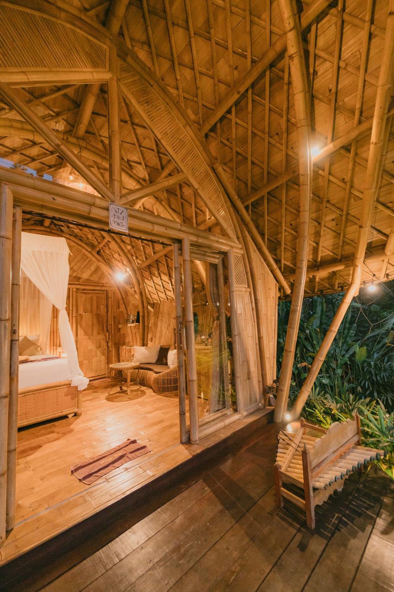 希德门Arcada Bali Bamboo House别墅 外观 照片