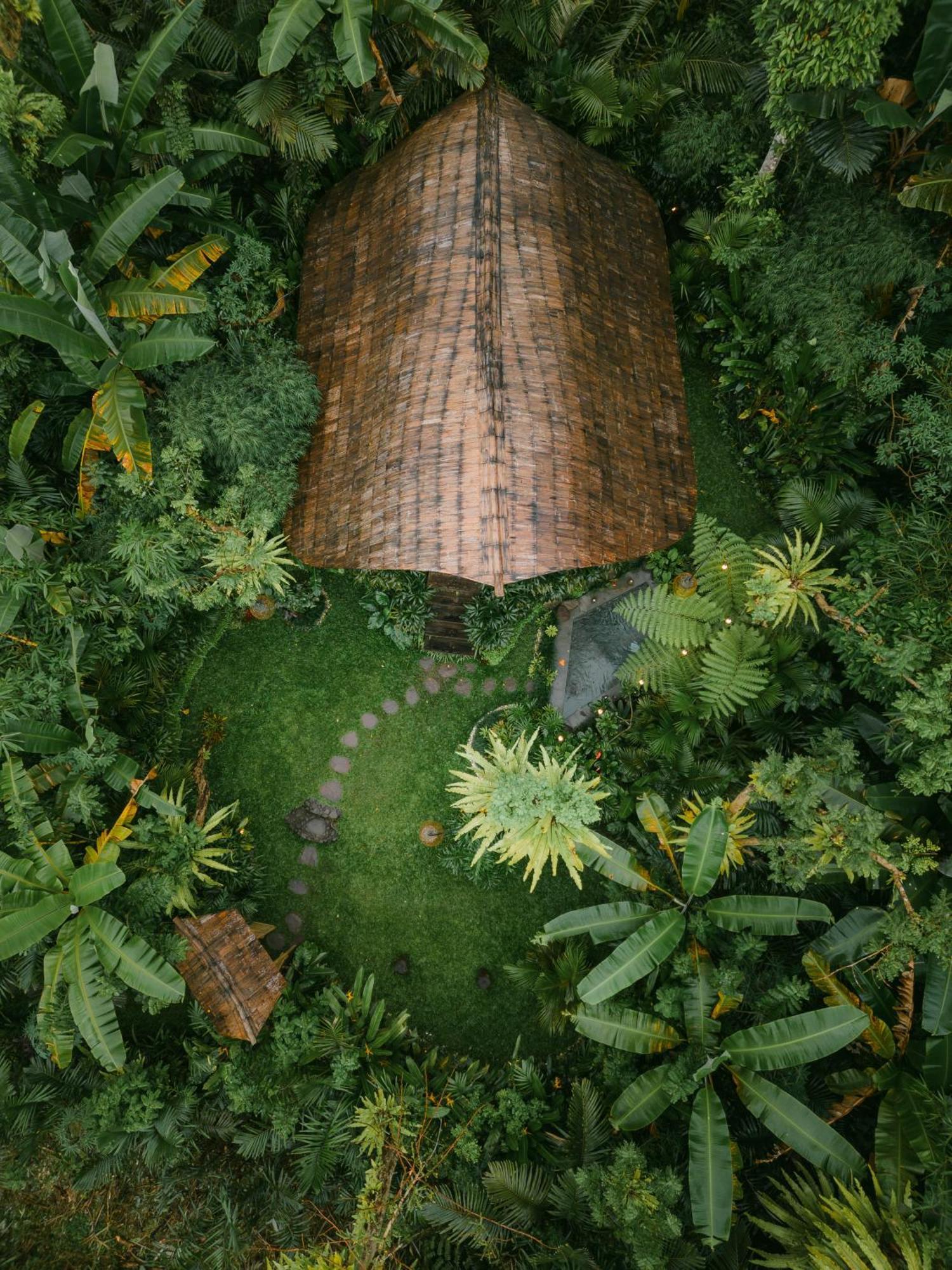 希德门Arcada Bali Bamboo House别墅 外观 照片