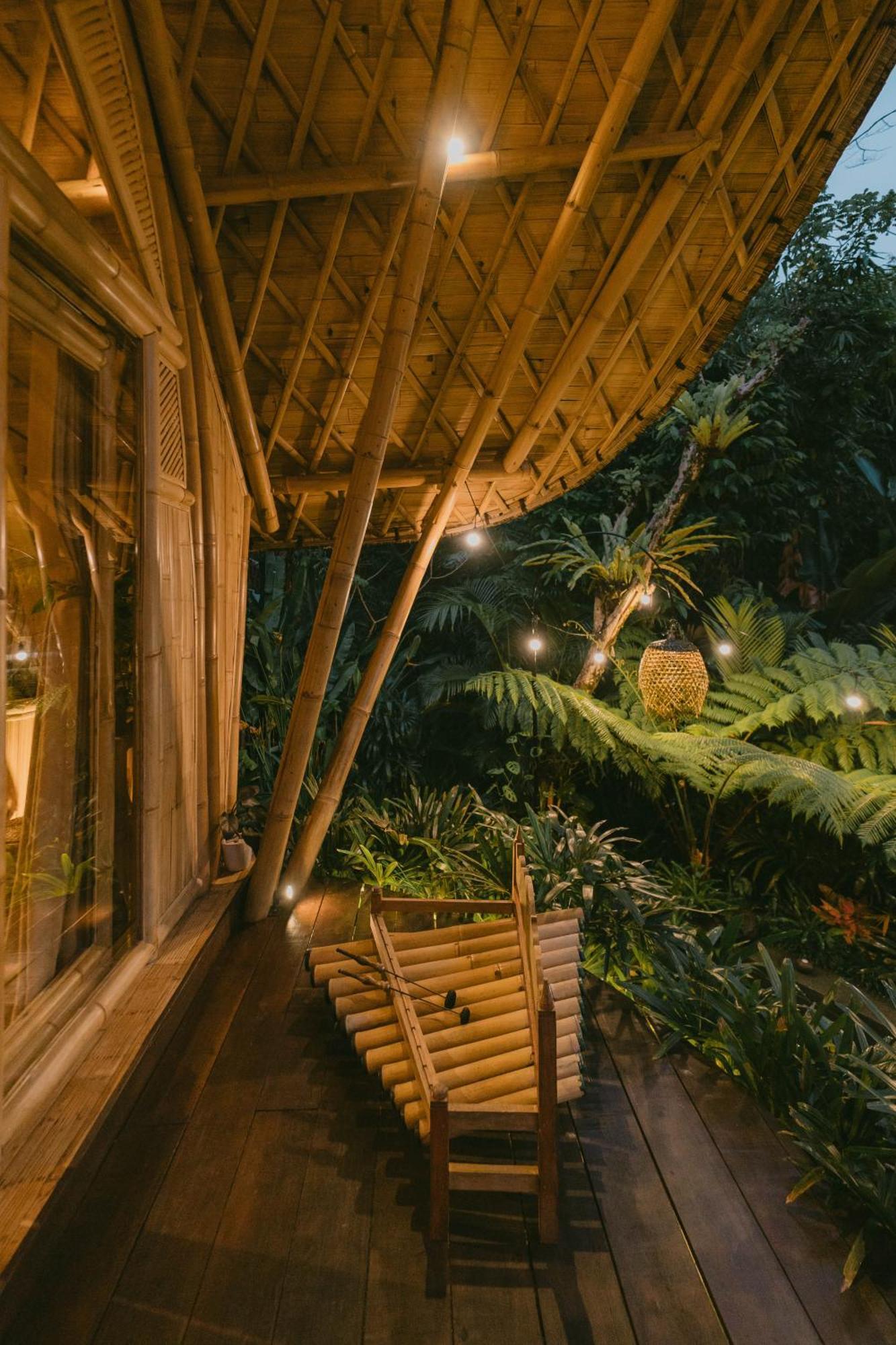 希德门Arcada Bali Bamboo House别墅 外观 照片