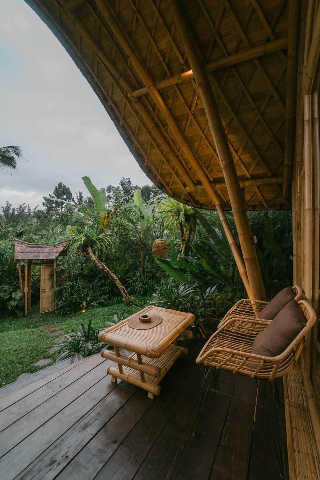 希德门Arcada Bali Bamboo House别墅 外观 照片