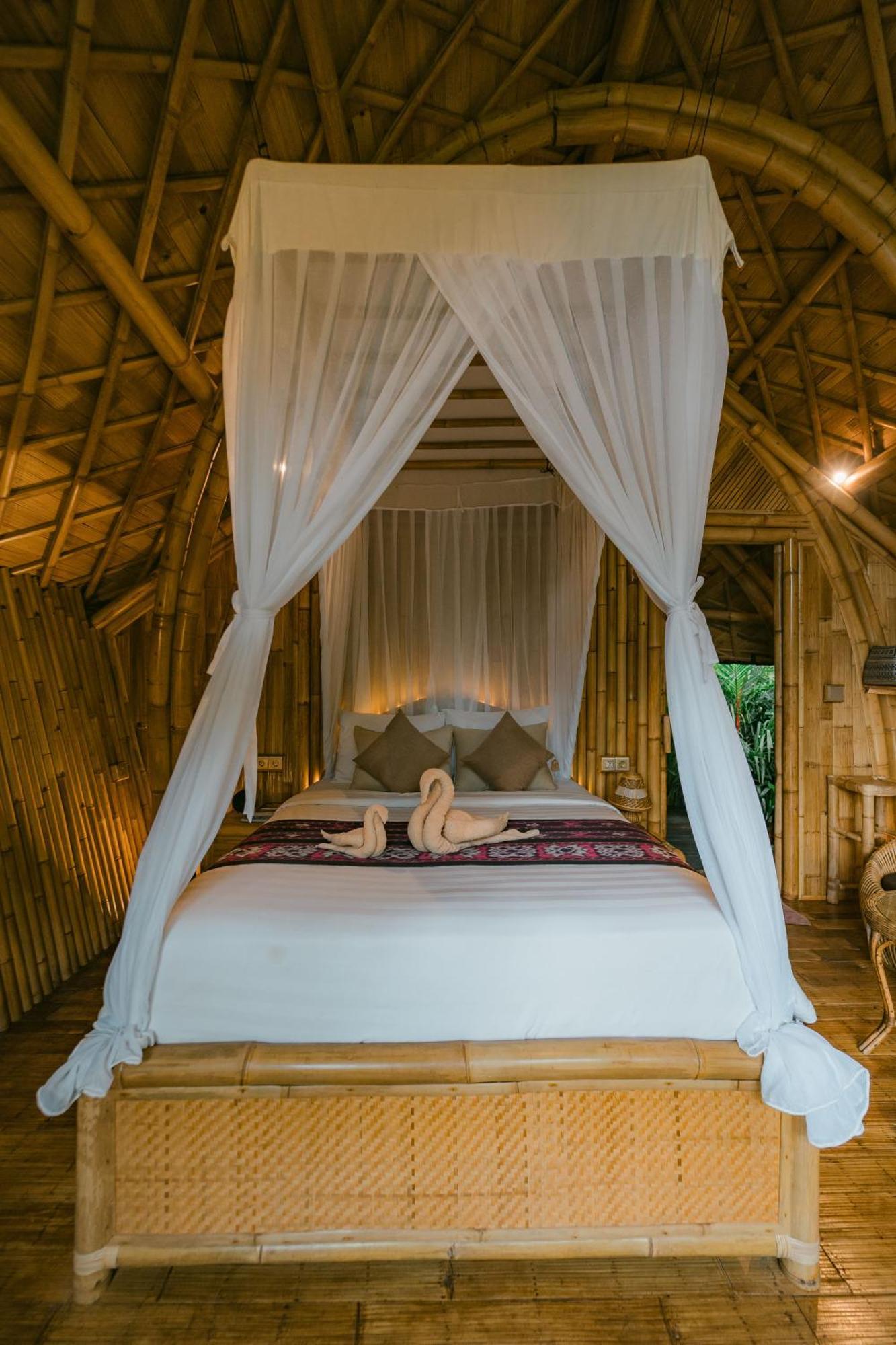 希德门Arcada Bali Bamboo House别墅 外观 照片
