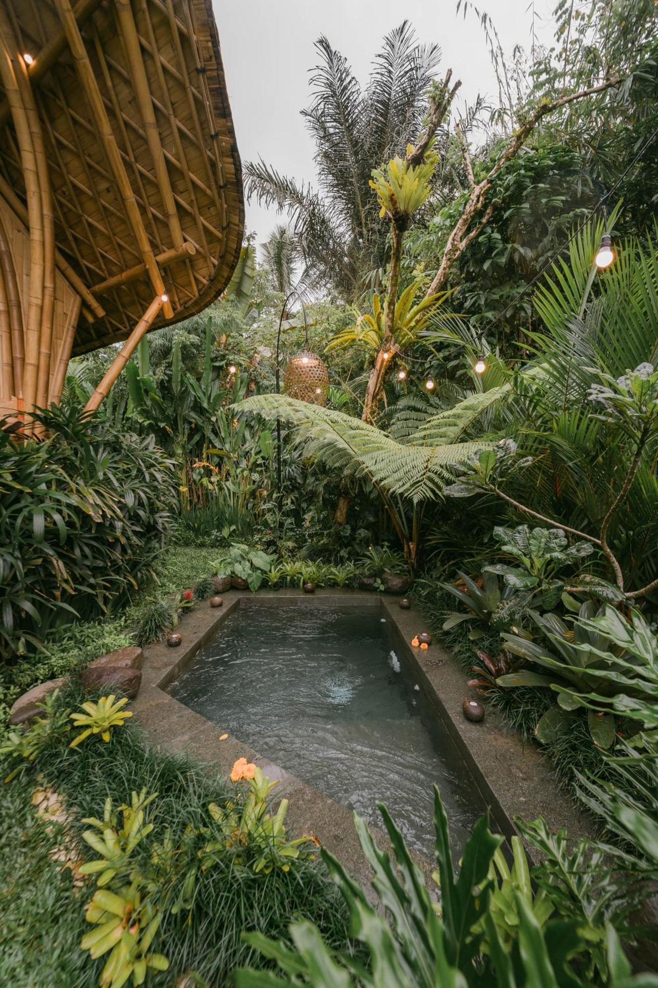 希德门Arcada Bali Bamboo House别墅 外观 照片