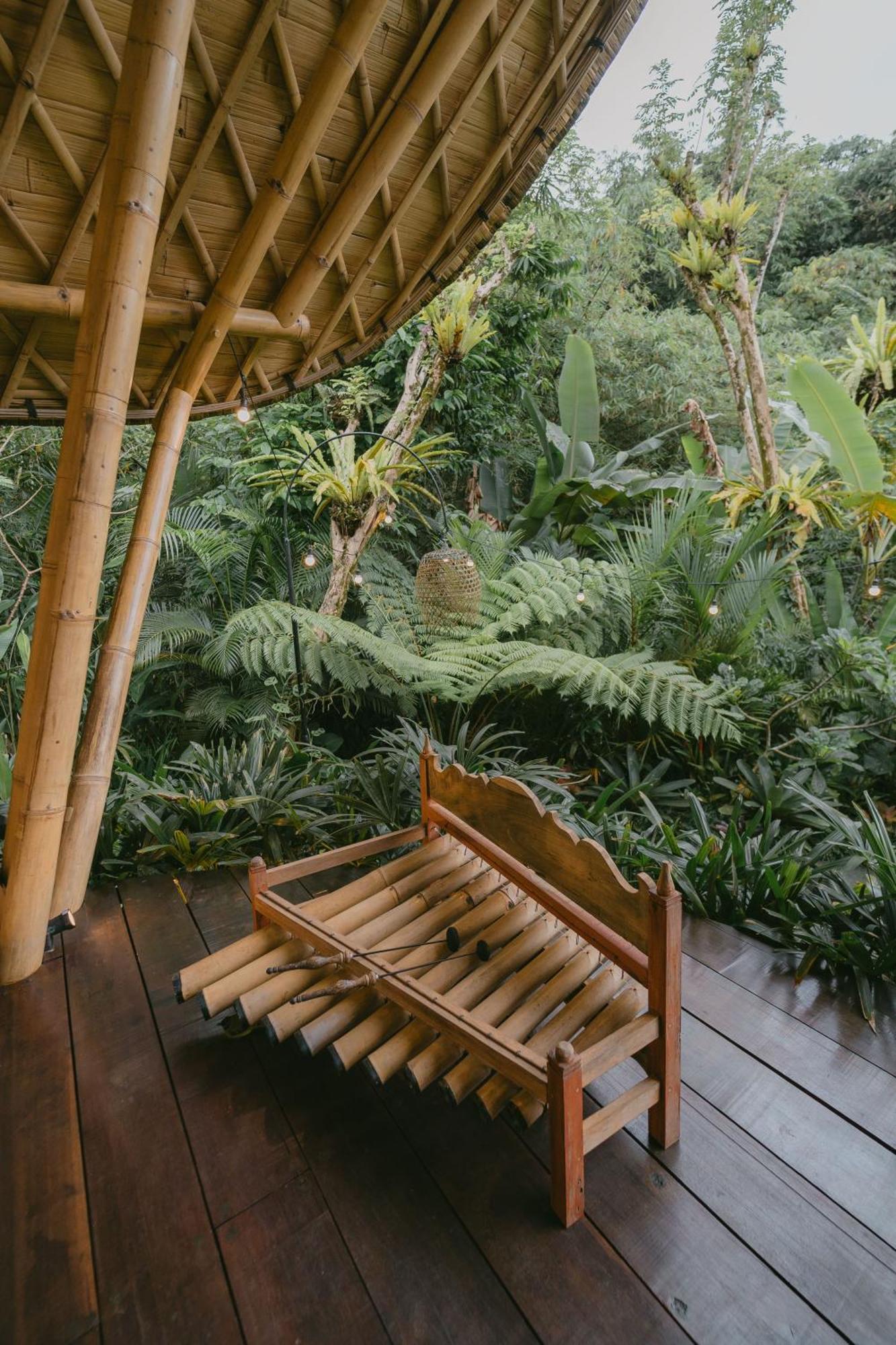 希德门Arcada Bali Bamboo House别墅 外观 照片