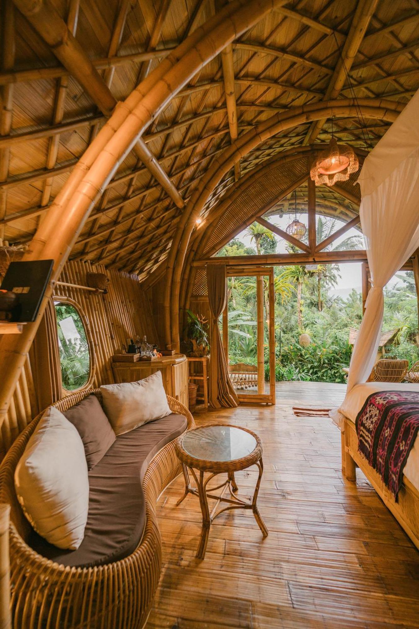 希德门Arcada Bali Bamboo House别墅 外观 照片