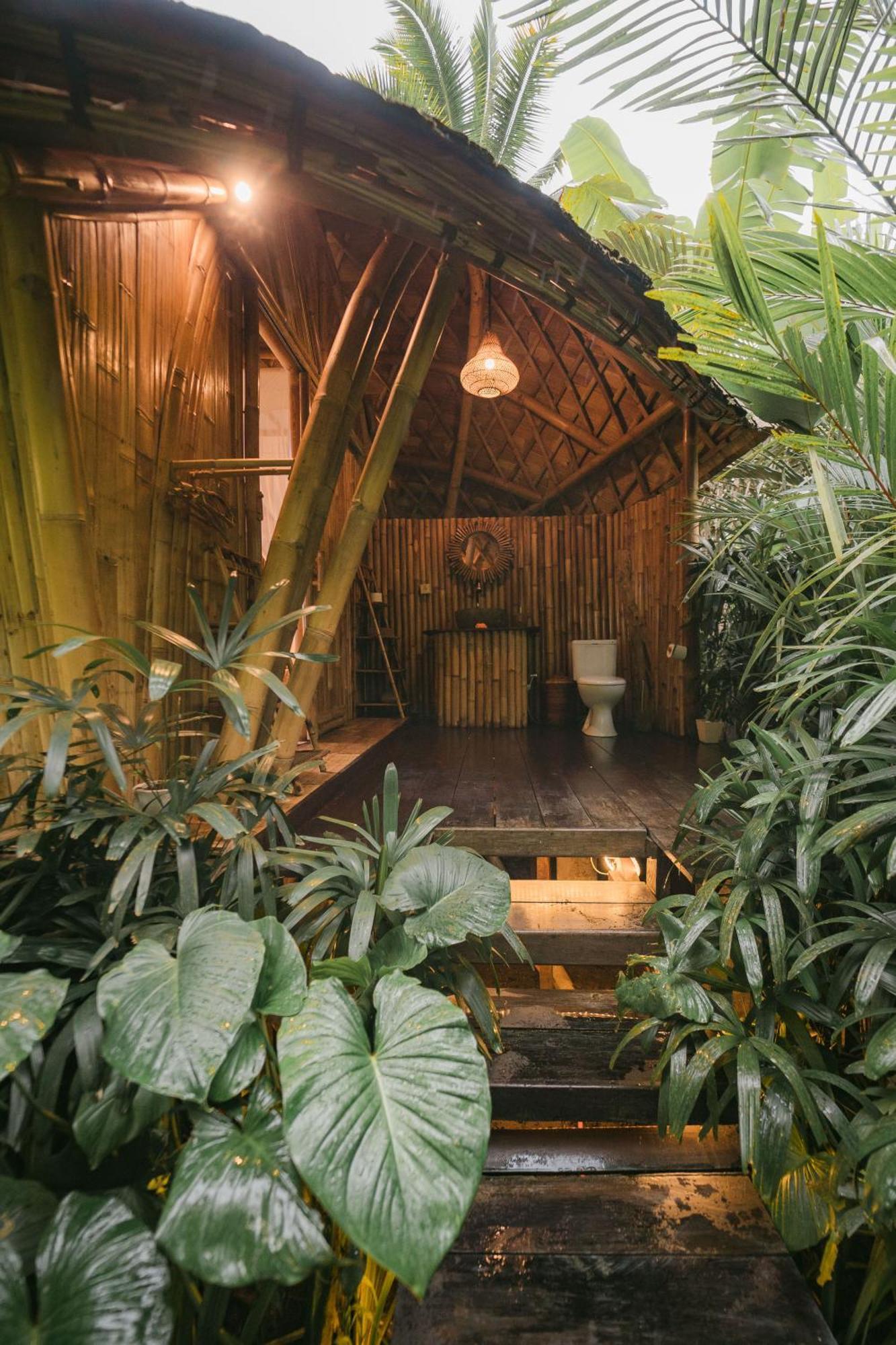 希德门Arcada Bali Bamboo House别墅 外观 照片