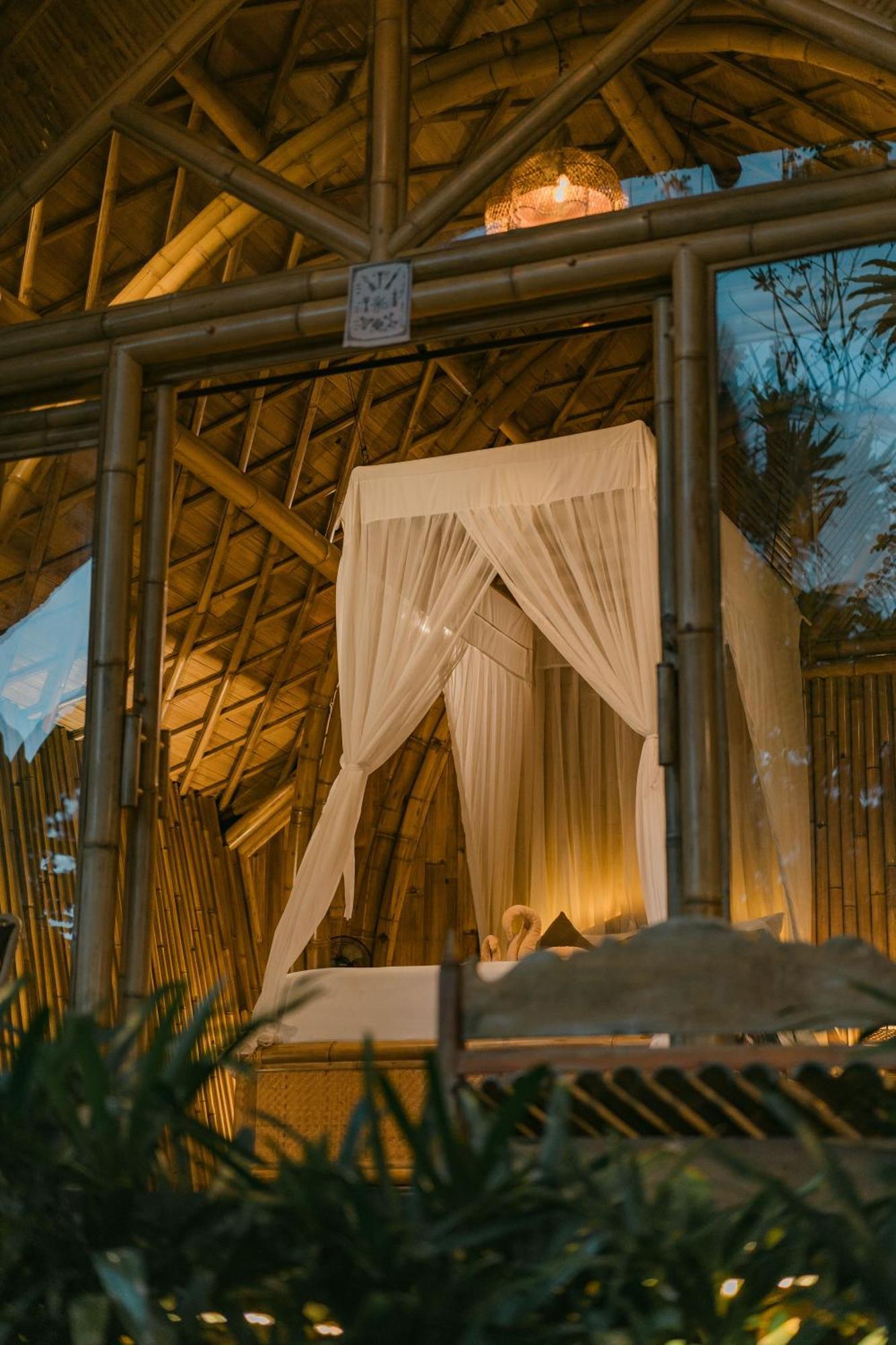 希德门Arcada Bali Bamboo House别墅 外观 照片