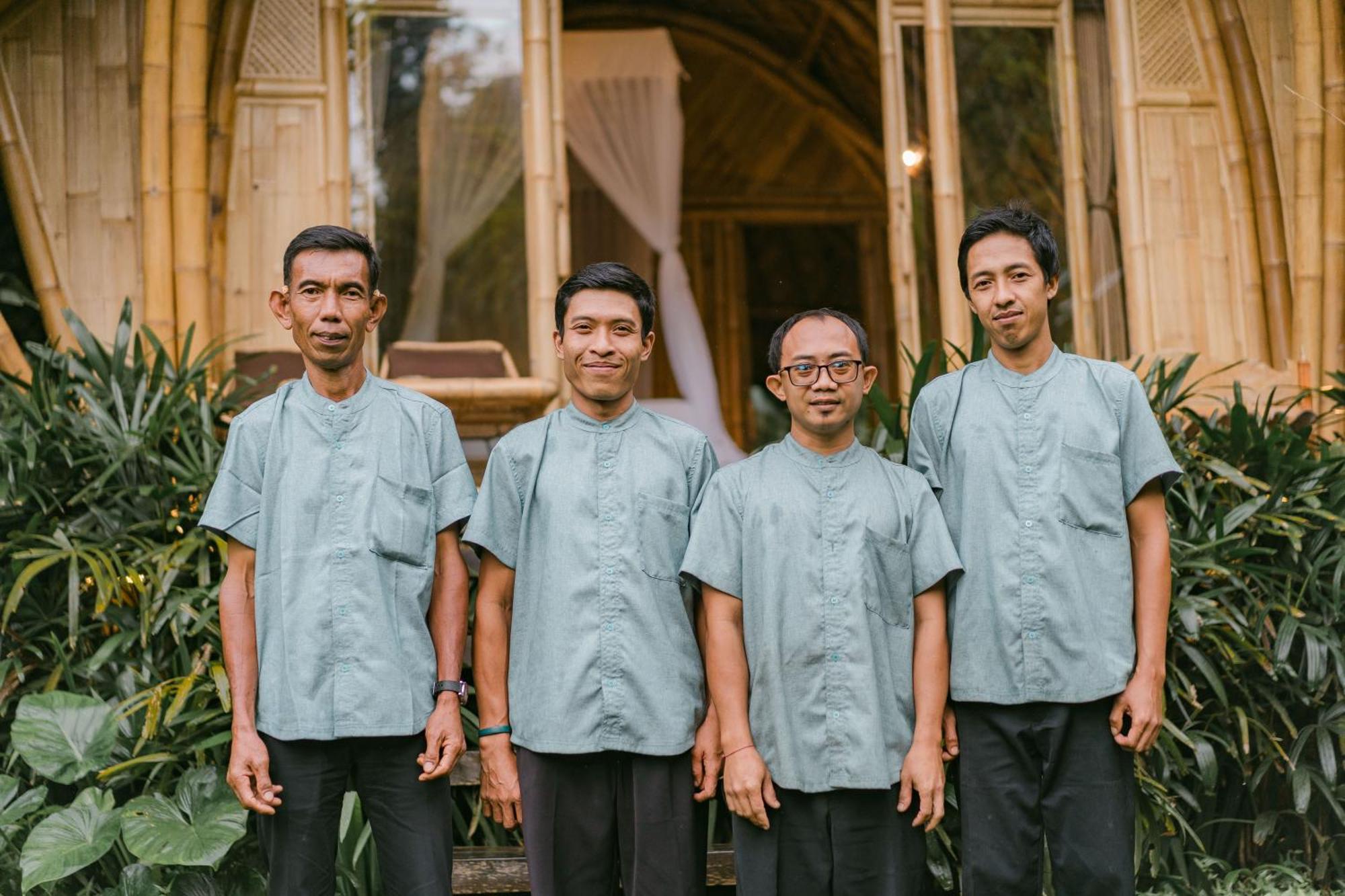 希德门Arcada Bali Bamboo House别墅 外观 照片