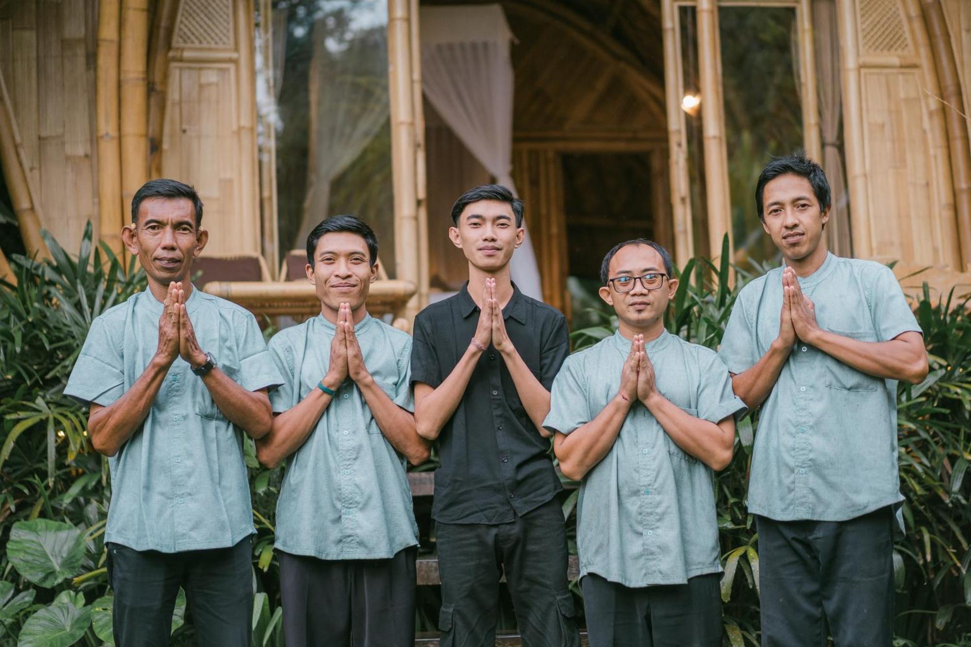 希德门Arcada Bali Bamboo House别墅 外观 照片